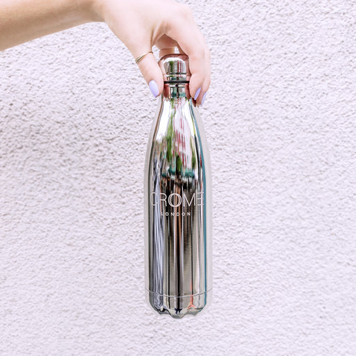 Crome Silver Water Bottle - Crome London